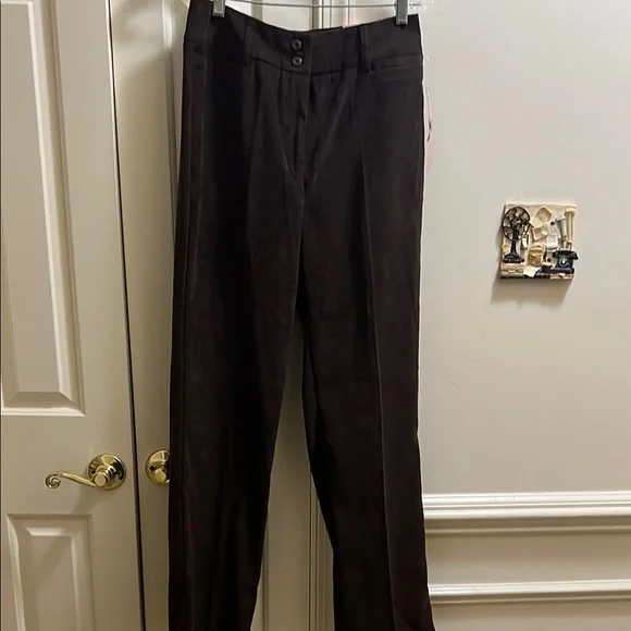 Dress Barn | Pants & Jumpsuits | Ladies Ultrasuede Dark Brown Dress Pants |  Poshmark
